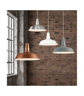 Will Modern Dome Pendant Ceiling Light Nickel Matt-2