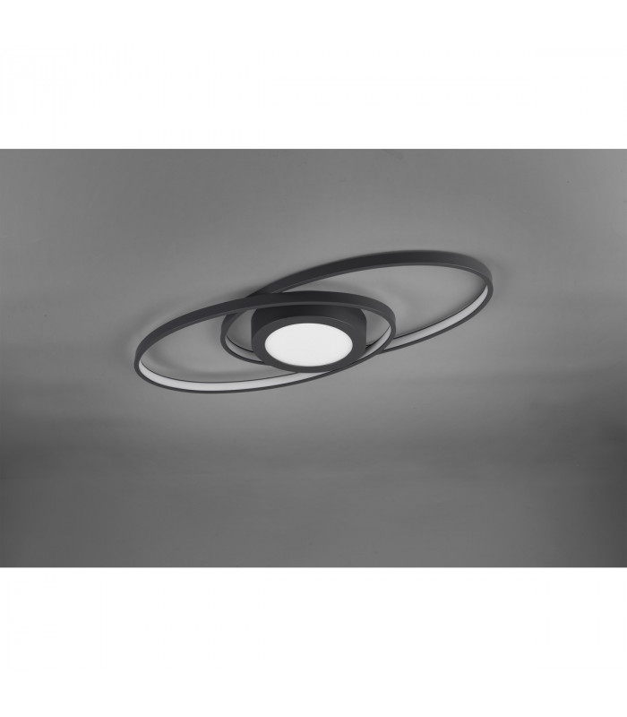 Galaxy Modern LED Semi Flush Light Anthracite 3000K-3