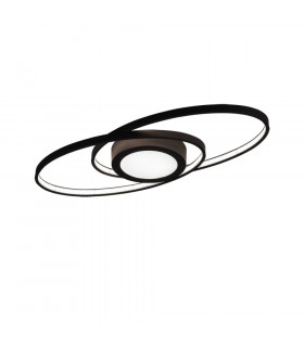 Galaxy Modern LED Semi Flush Light Anthracite 3000K-1