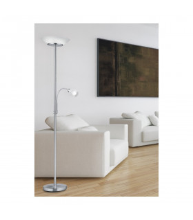 Gerry Modern 2 Light Mother & Child Lamp Nickel Matt-2
