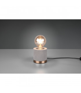Judy Modern Cylindrical Table Lamp Grey-2