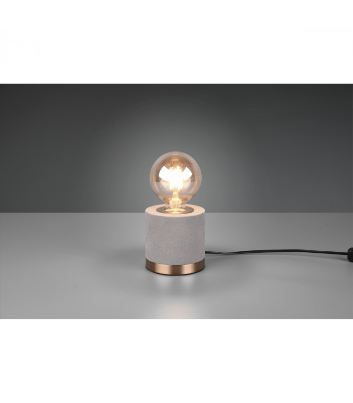 Judy Modern Cylindrical Table Lamp Grey-2