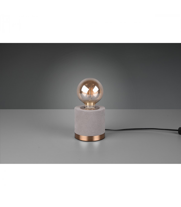 Judy Modern Cylindrical Table Lamp Grey-3
