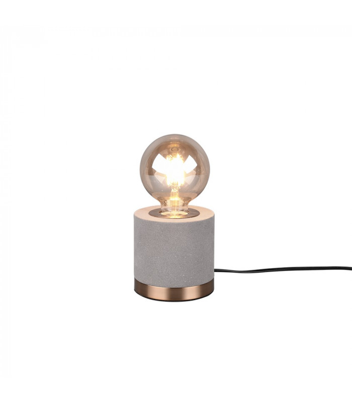 Judy Modern Cylindrical Table Lamp Grey-1