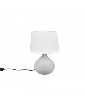 Martin Modern Table Lamp with Round Tapered Shade Cappucino-1