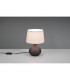 Martin Modern Table Lamp with Round Tapered Shade Brown-3
