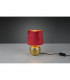 Sophia Modern Table Lamp with Round Tapered Shade Gold Red Shade-2