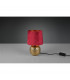 Sophia Modern Table Lamp with Round Tapered Shade Gold Red Shade-3