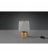 Sophia Modern Table Lamp with Round Tapered Shade Gold Grey Shade-3