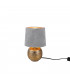 Sophia Modern Table Lamp with Round Tapered Shade Gold Grey Shade-1