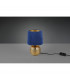 Sophia Modern Table Lamp with Round Tapered Shade Gold Blue Shade-3