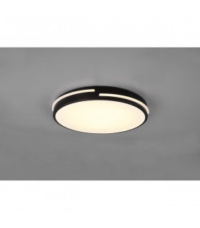 Tacoma Modern Flush Ceiling Light Black Matt 2700-6500K Remote control-2