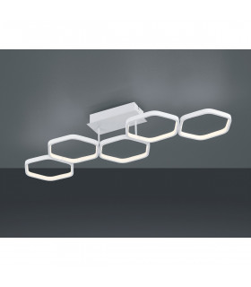 Vigo Modern LED Semi Flush Light White Matt 3000K-2