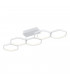 Vigo Modern LED Semi Flush Light White Matt 3000K-1