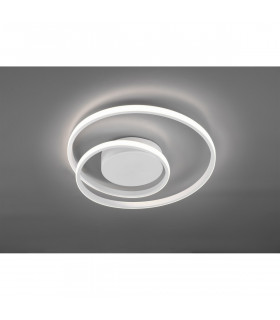 Zibal Modern LED Semi Flush Light White Matt 3000K-2
