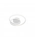 Zibal Modern LED Semi Flush Light White Matt 3000K-1