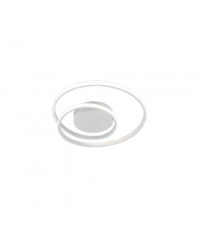 Zibal Modern LED Semi Flush Light White Matt 3000K-1
