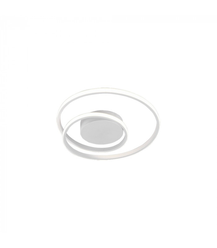 Zibal Modern LED Semi Flush Light White Matt 3000K-1