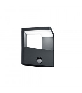 Ganges Modern Outdoor Modern Wall Lamp Anthracite 3000K IP54 with PIR-1