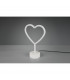 Heart Fun Table Lamp White USB Connection-2