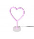 Heart Fun Table Lamp White USB Connection-4