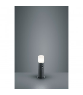 Hoosic Modern Outdoor Pedestal Light Anthracite IP44 with PIR-2