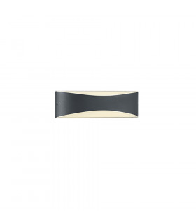 Konda Modern Outdoor Flush Wall Lamp Anthracite 3000K IP65-1