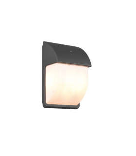 Mersey Modern 2 Light Outdoor Flush Wall Lamp Anthracite IP44 with Dusk sensor-1