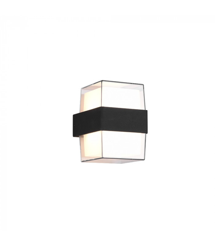 Molina Modern 2 Light Outdoor Square Up Down Wall Lamp Anthracite 3000K IP54-1