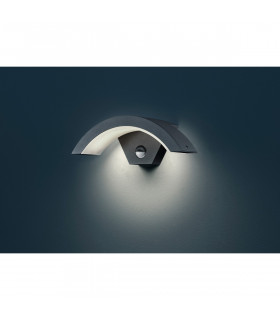 Ohio Modern Outdoor Modern Wall Lamp Anthracite 3000K IP54 with PIR-2