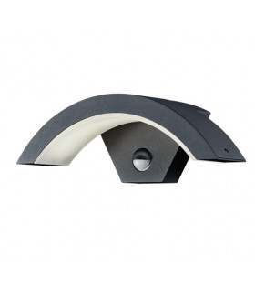 Ohio Modern Outdoor Modern Wall Lamp Anthracite 3000K IP54 with PIR-1