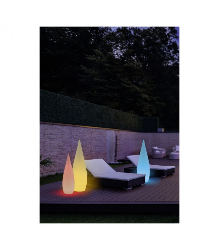 Palmas Modern RGBW LED 25cm Outdoor Portable Lamp White 3000K IP44 Remote control-6