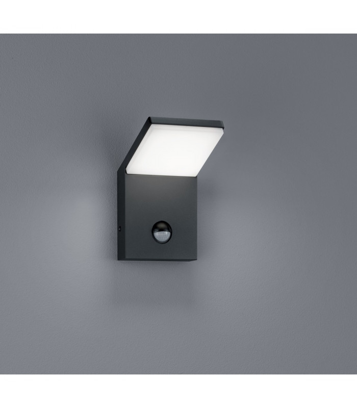 Pearl Modern Outdoor Modern Wall Lamp Anthracite 3000K IP54 with PIR-2