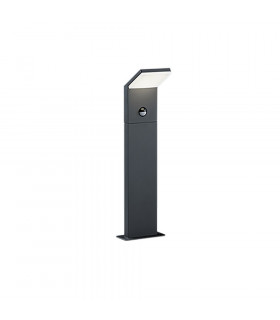 Pearl Modern Outdoor Pedestal Light Anthracite 3000K IP54 with PIR-1