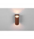 Roya Modern 2 Light Outdoor Round Up Down Wall Lamp Rusty IP44-4