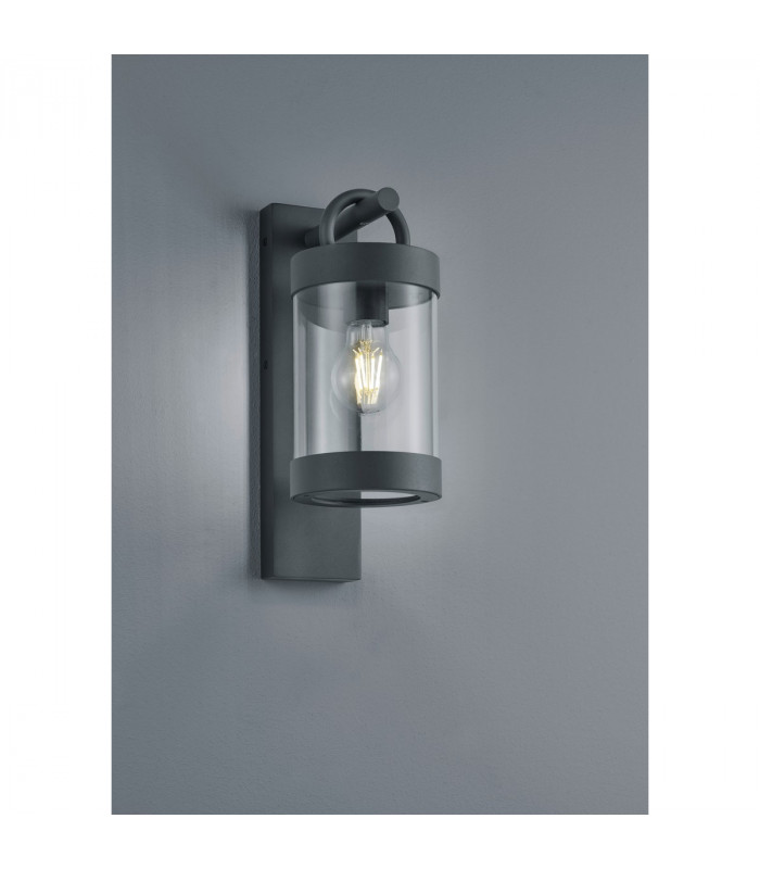 Sambesi Modern Outdoor Wall Lantern Anthracite IP44 with Dusk sensor-2