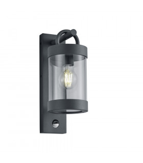 Sambesi Modern Outdoor Wall Lantern Anthracite IP44 with PIR-1