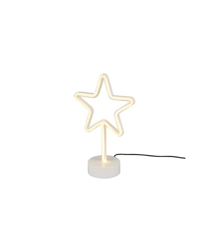 Star Fun Table Lamp White USB Connection-3