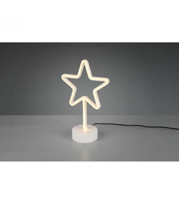 Star Fun Table Lamp White USB Connection-1