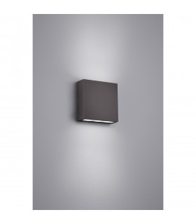 Thames Modern 2 Light Outdoor Up Down Wall Lamp Anthracite 3000K IP54-2