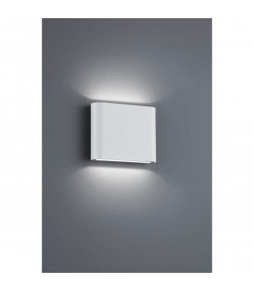 Thames Ii Modern 11cm 2 Light Outdoor Up Down Wall Lamp White Matt 3000K IP54-2