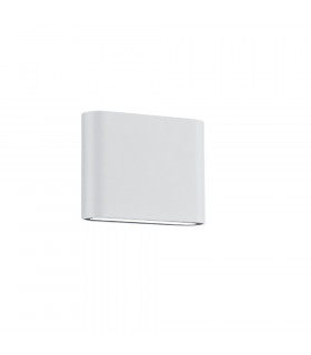 Thames Ii Modern 11cm 2 Light Outdoor Up Down Wall Lamp White Matt 3000K IP54-1