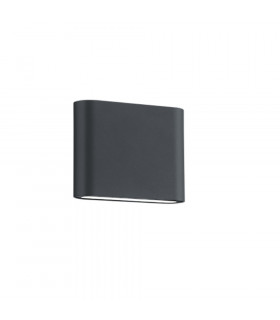 Thames Ii Modern 11cm 2 Light Outdoor Up Down Wall Lamp Anthracite 3000K IP54-1