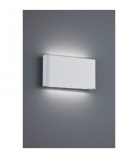 Thames Ii Modern 17cm 2 Light Outdoor Up Down Wall Lamp White Matt 3000K IP54-2