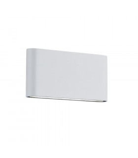 Thames Ii Modern 17cm 2 Light Outdoor Up Down Wall Lamp White Matt 3000K IP54-1