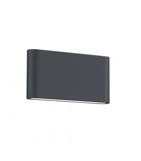 Thames Ii Modern 17cm 2 Light Outdoor Up Down Wall Lamp Anthracite 3000K IP54-1