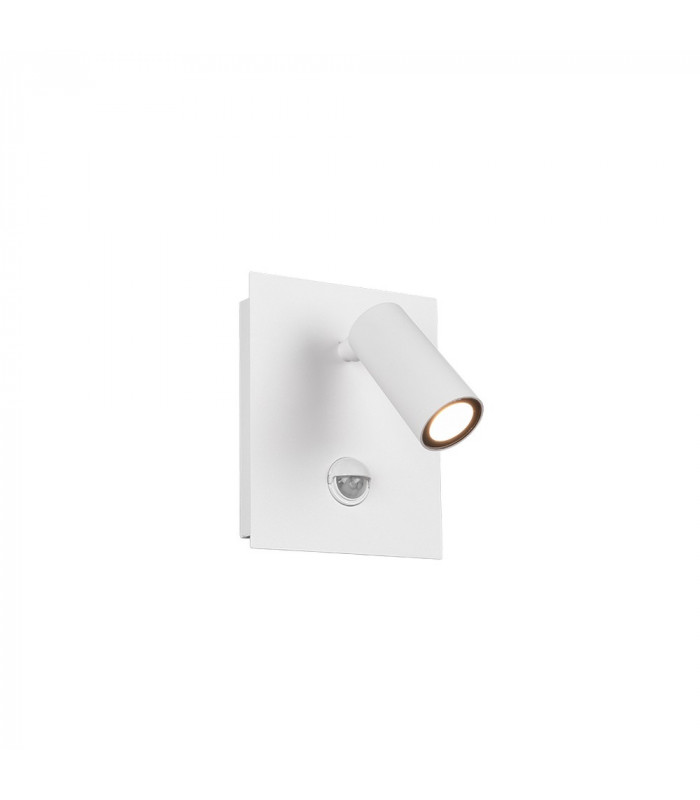Tunga Modern Outdoor Spotlight White Matt 3000K IP54 with PIR-1