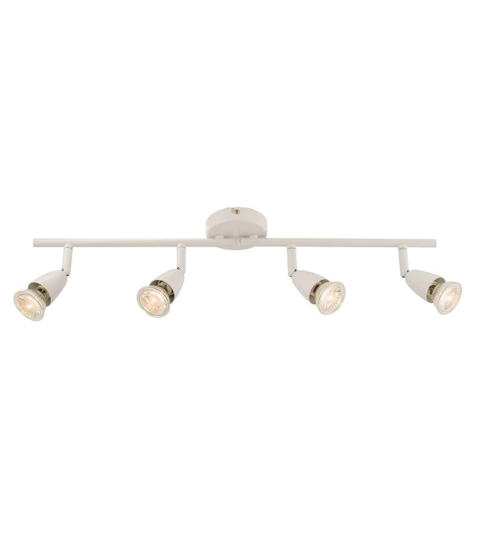 Adjustable 4 Light Spotlight Gloss White, GU10 - 1