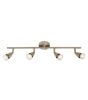 Adjustable 4 Light Spotlight Satin Nickel, GU10 - 1