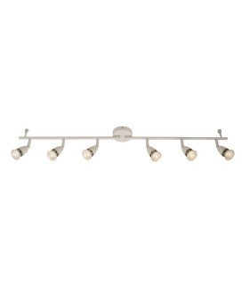 Adjustable 6 Light Spotlight Gloss White, GU10 - 1